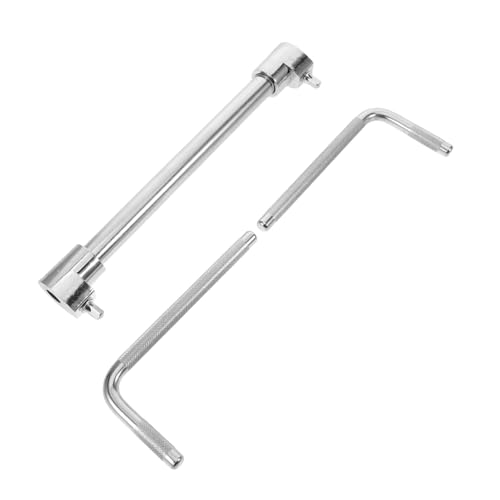 Abrazadera metálica para cowbell de doble cabeza con instalación rápida y ajuste preciso del ángulo, accesorio para aro de bombo, ideal para actividades al aire libre y giras miniatura 1