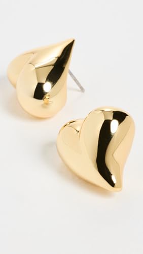 Jenny Bird Women's Art Heart Button Earrings, High Polish Gold, One Size4