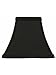 Upgradelights Square Bell 6 Inch Clip On Chandelier Lampshade 3x6x6 (Black with Gold)