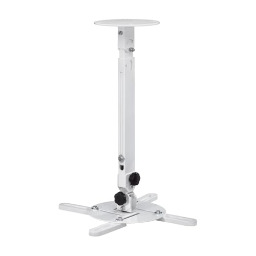 Hama Projector Mount, Swivel, Height-adjustable, Ceiling and Wall, up to 15 kg, black, Höhenverstellbar