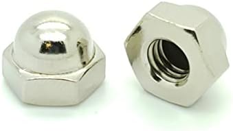 Fifty (50) 8-32 Nickel Plated Acorn Hex Cap Nuts (BCP239)