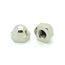 Fifty 50 10-32 Nickel Plated Acorn Hex Cap Nuts BCP242