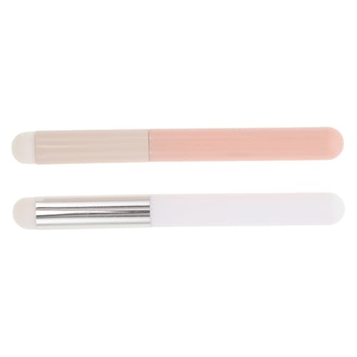 PartyKindom 2pcs Mushroom Head Lip Brush for Makeup Perfect for Lipstick Lip Gloss Application