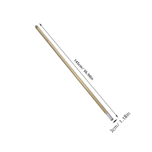 Taco de billar madera blanca ensamblable 2 partes 145 cm miniatura 2