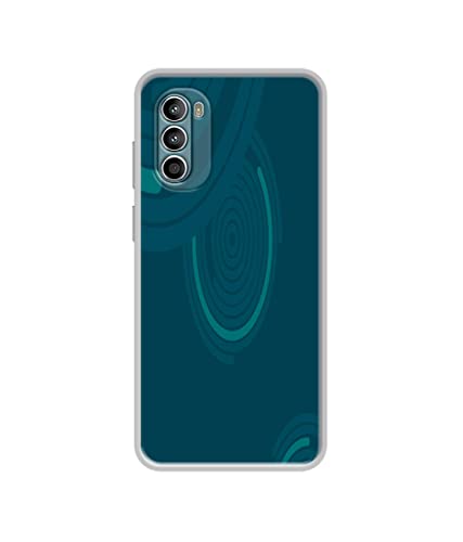 Image of Round Texture Design Printed Silicon Soft TPU Back Case Cover for Motorola Moto G52 4G / Moto G82 5G