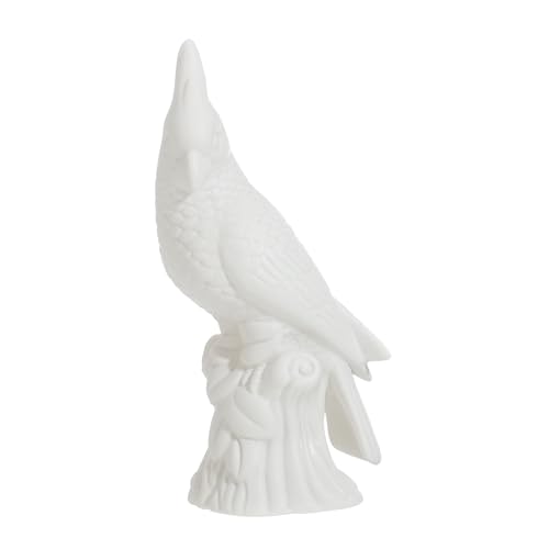 Besportble B10820B04A50 Collectible Animal Art Unpainted Ceramic Parrot Figurine Sculpture Porcelain Statue Table Decor Ornaments cover