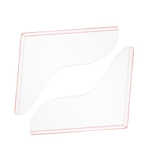 Ciieeo 1 Pair Splash Guard Bath Tub Water Guard Shower Lip Water Barrier Bathtub Drain Stopper Shower Water Barrier Bathtub Water Guards Tub Guard Shower Spray Acrylic Transparent