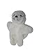 IMPEXIT Peluche marionnette Phoque Blanc 23/18/8 cm