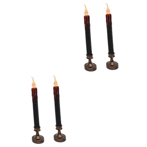 Lámparas de vela LED decorativas Lurrose luces negras de Halloween interiores
