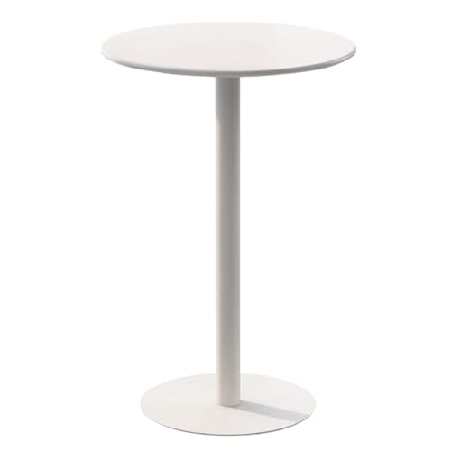 Mesas altas redondas de metal para bar, bar, bar, comedor y cocina (40 x 40 x 50 cm)