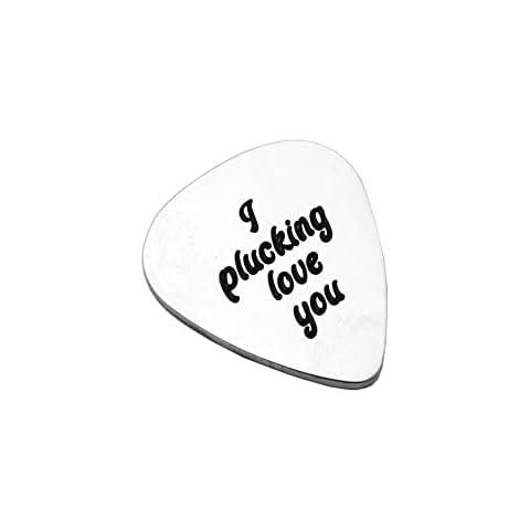 I Plucking Love You Guitar Pick Plectrum Gift Valentines Gift (plucking love u) Cover