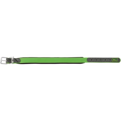 HUNTER Hundehalsband CONVENIENCE COMFORT, Farbe: apfelgrün, Mit Neopren-Polsterung, witterungsbeständig, pflegeleicht, ideal für Sport & Freizeit, Größe: 50