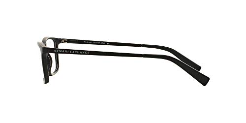 Image of Armani Exchange mens Ax3027f Low Bridge Fit Rectangular Prescription Eyewear Frames