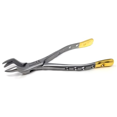 IMEDS Dental Extracting Forceps #88L with Left Pointed Split Beaks Tooth Molar Extraction German Stainless Steel Tools Comes in Gold Handle