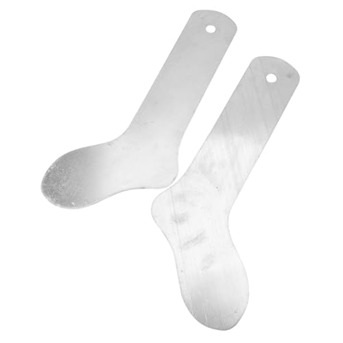 Gogogmee Aluminum Sock Shaping Boards 2 Pack Sock Display Holders Organizers Inserts Fixing Metal Jigs Flat Display Liners