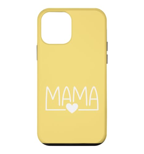 Mama Heart Line Drawing Minimalist - �C�G���[ �X�}�z�P�[�X iPhone 12 mini �p