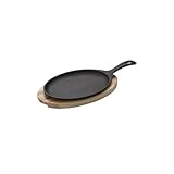 Tramontina - Mix Grill Oval para Asado, de Madera Teca, con Hierro, Dimensiones 18.5 x 2 x 30.5 cm