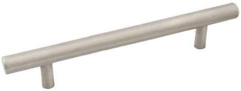 20 Pack - Cosmas 425-128-H-SS Stainless Steel Cabinet Hardware Euro Style Bar Handle Pull - 5" Inch (128mm) Hole Centers, 7-7/16" Overall Length