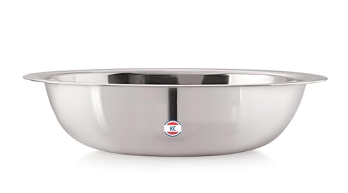 Image of KC Stainless Steel Multipurpose Basin Bowl | Mixing Bowl | Kitchen Accessories (Diamm. 25.0 CM, 2 Litre)