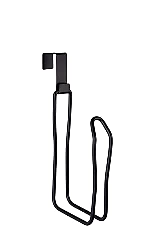 Sunnypoint Over The Tank Toilet Tissue Paper Roll Holder Dispenser And Reserve For Bathroom Storage And Organization - Metal, Hanging, Holds 1 Roll (Black) #TOP3