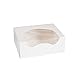 Dixie Windowed Dozen Donut Box by GP PRO (Georgia-Pacific), White, PL10X8X4, 8" Width x 10.250" Length, (Case of 100 Boxes)