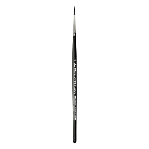 da Vinci Watercolor Series 5598 Casaneo Paint, Medium Synthetic Faux Kazan Squirrel, Size 3 Watercolor Brush Round