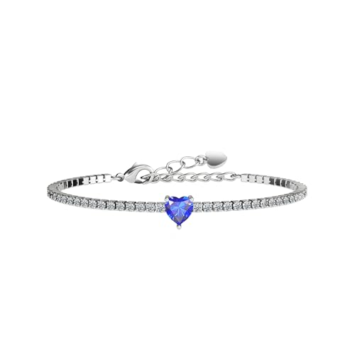 Allencoco Sapphire Tennis Bracelets For Women cover