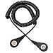 Desco 09192 20 ft. Single Conductor Coil Cord,MagSnap, Magnetic Ground
