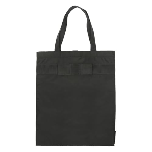 [ハッピークローバー] A4サイズ対応 完全日本製 マチ付き フォーマル エコバッグ リボン 無地 縦型 横型 書類がすっぽり入る (縦型/黒/リボン)のサムネイル