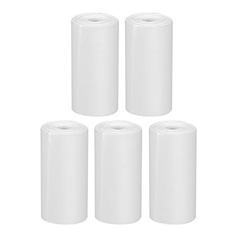 GlobalCrown Refill Printing Paper of Kids Instant Cameras,5 Rolls of Thermal Printer Paper,5.7cm Width,White Zero Ink Printing Paper,Best Choice for Instant Print Cover