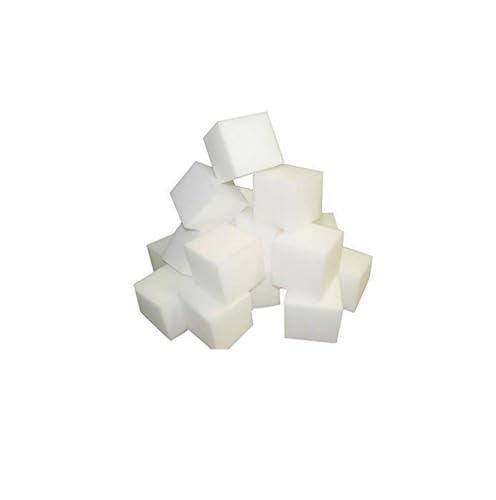 FoamRush Foam Pit Blocks/Cubes 50 pcs (White) 5"x5"x5" Pit Foam Blocks/Cubes for Skateboard Parks, Gymnastics Companies, and Trampoline Arenas