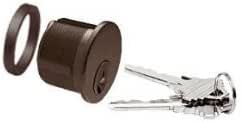 CRL Dark Bronze Keyed Cylinder for Center Lock With Deadlatch - DRA50DU ...