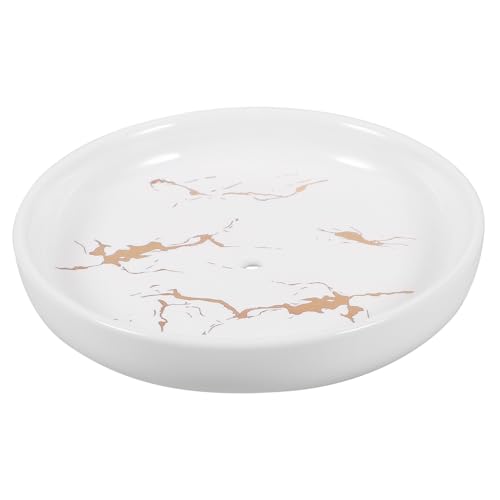 Didiseaon jabonera de cerámica Decorativo jabonera Redonda Bath Cuadrado Bandeja de Soporte de jabón Plato Llave Paleta bandejas Decorativas jabonera de baño jaboneras jabones de baño