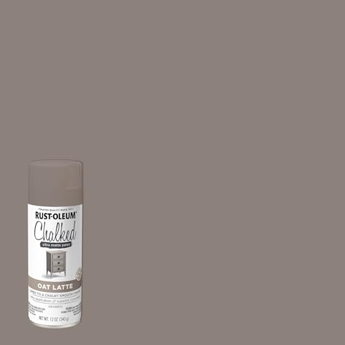 Image of Rust-Oleum 392047 Chalked Ultra Matte Spray Paint, 12 oz, Oat Latte