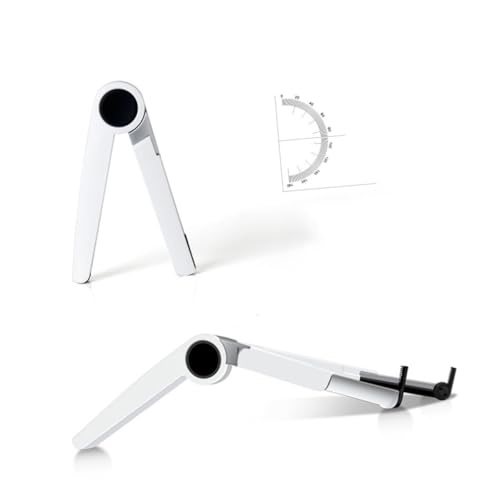 Support tablette pliable alliage aluminium blanc réglable stable - 7