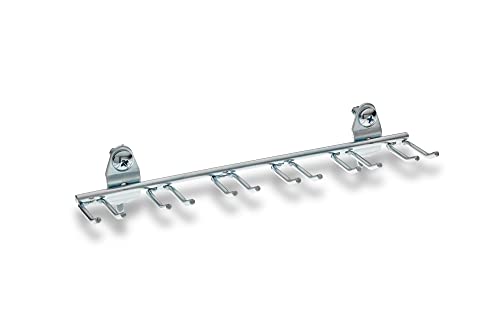 Triton Products 76660 DuraHook 8-1/8-Inch W, 7/16 with 13/16-Inch I.D. Zinc Plated Steel Multi-Prong Tool/Wrench Holder for DuraBoard or 1/8 Inch and 1/4 Inch Pegboard, 5-Pack