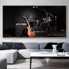 ZHUOYA 1pc Canvas Poster, Modern Art, Musical Instruments Wall Art, For Bedroom Living Room Corridor, Wall Art decorate(80x120cm/Frameless)