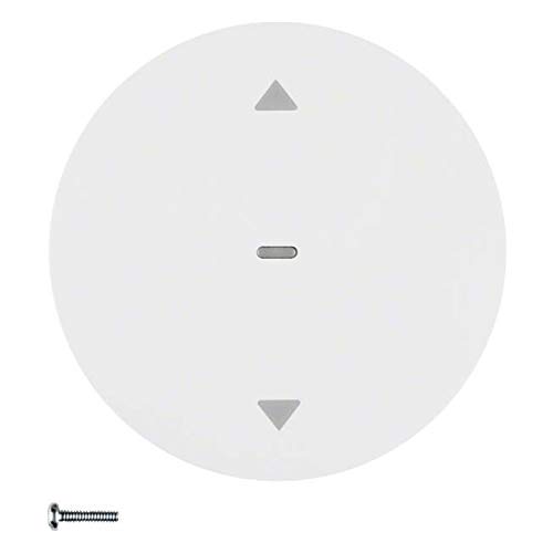 Tast balancín KNX blanco brillante para salones modernos Berker R1