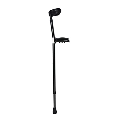 Bâtons de marche ergonomiques et béquilles réglables en hauteur pour homme et femme noir