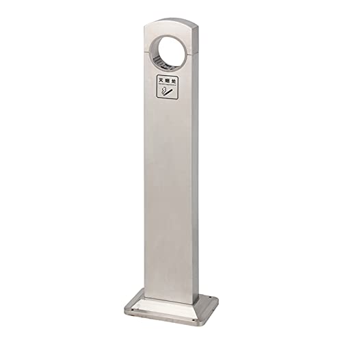 Cendrier de terrasse en acier inoxydable de 124 cm haut de gamme