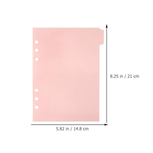 Separadores de cuaderno rosa de PP con 12 divisiones para organizar documentos rápido 2