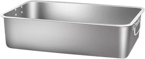 Haruze 料理 バット 天ぷらトレー 油切り網バット オーブントレー ステンレス製 ?丈 長方形 取っ手付き ディープタイプ 浅型 油きり機能付き 耐熱 オーブン対応 錆びにくい 堅牢 多機能 揚げ物 油揚げ 天ぷら 各種料理調理 キッチン用品 (カバ