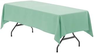 YOUR CHAIR COVERS - 60" W x 126" L Rectangular Premium Seamless Polyester Tablecloth. Table Cloth for Wedding, Home, Party, Restaurant, Hotel for Standard 8 FT Tables - Mint