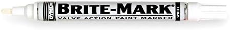 Dykem Paint Marker, Brite Mark(R) 916, White - 84003 Pack of 5