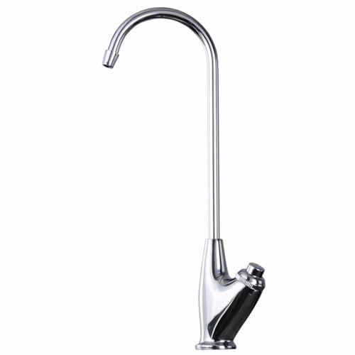 Mitigeur cuisine pivotant 360 avec commande bouton eau froide chrome