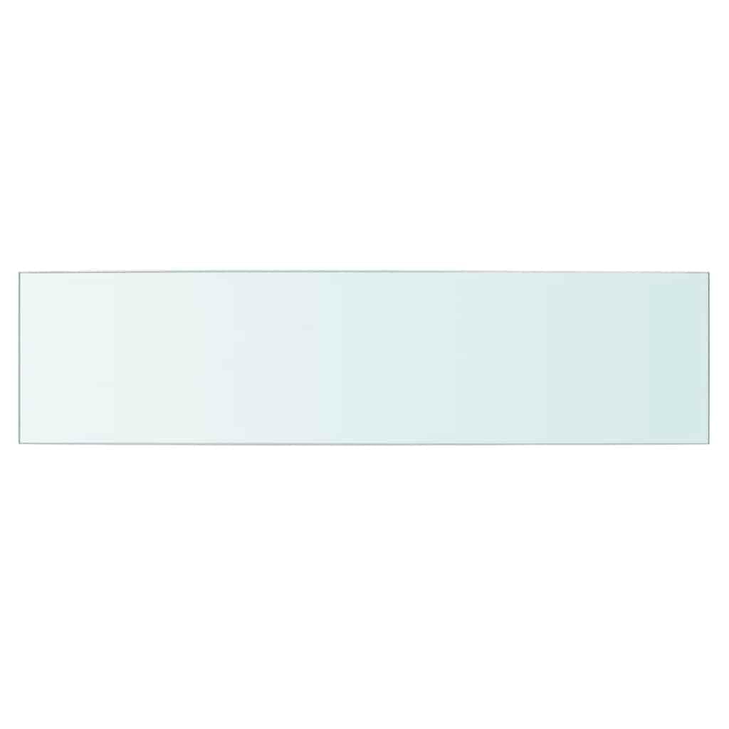 Genérico Pannello Mensola in Vetro Trasparente 60x15 cm,Trasparente,1.99kg,243823
