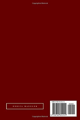 Notebook: Dark red composition notebook / 200 lined pages / 6x9inch (Elegant) - Image 2