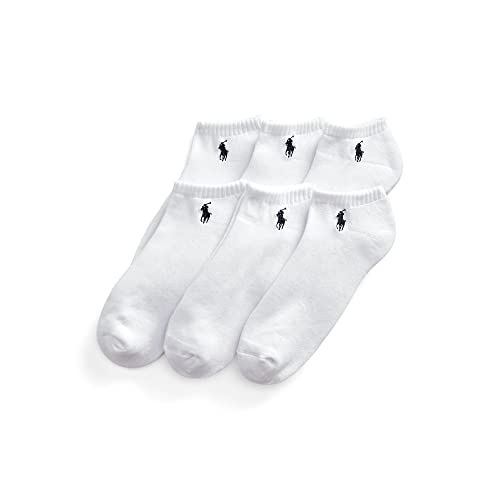 Polo Ralph Lauren Men`s Half Cushioned No Show Socks 6 Pack (W(ZP113868PK6N)/N, 10-13)