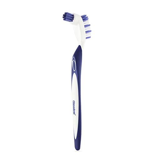 ICPA Clinsodent Denture Cleansing Manual Brush for adults (pack of 2,Multicolor)