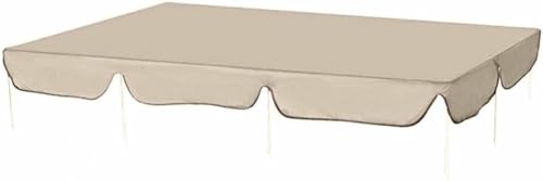 Auvent de remplacement beige de 164 cm pour swing de jardin extérieur - 2